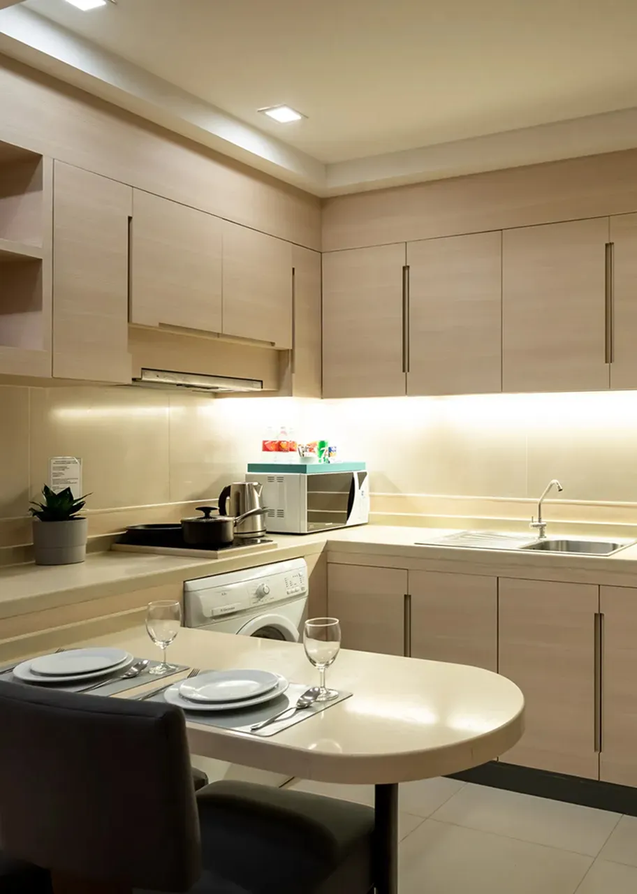 Hotel room with in-room washing machine near BTS Phra Khanong Bangkok