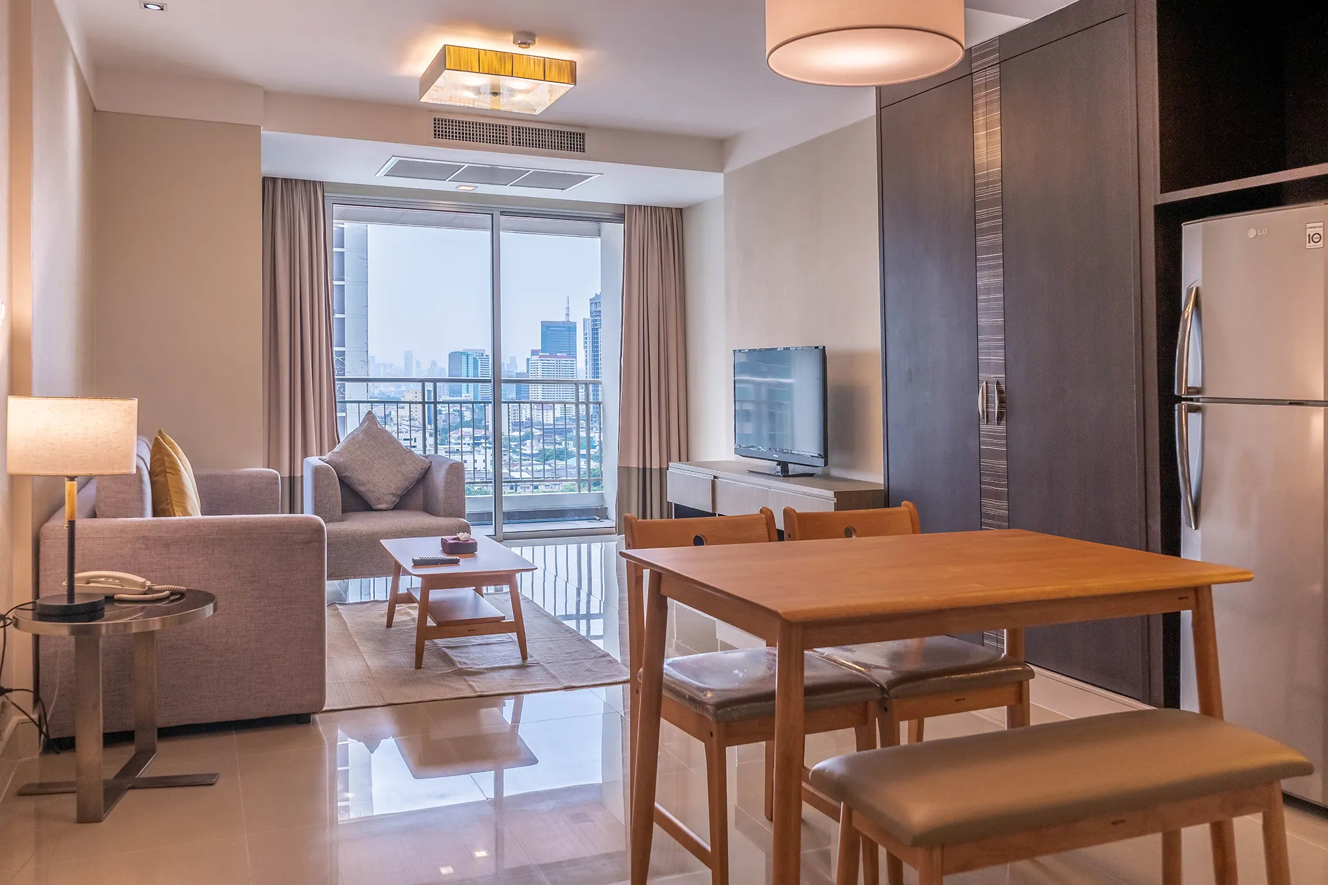 apartment serviced 1 bedroom bangkok hotel 5-star