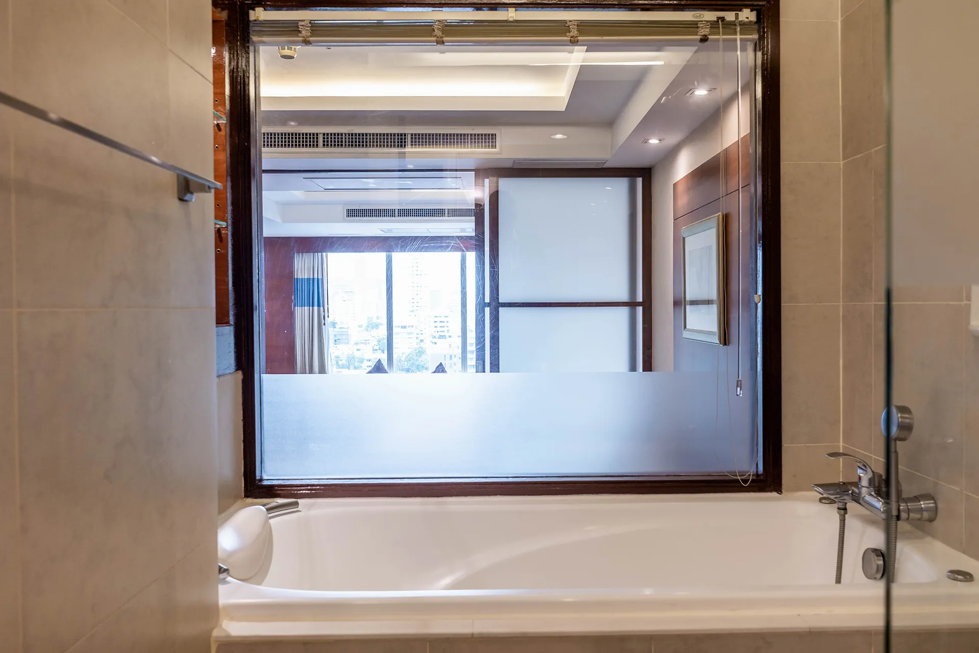 Luxury suite interior at a best hotel location in Asok, Bangkok.