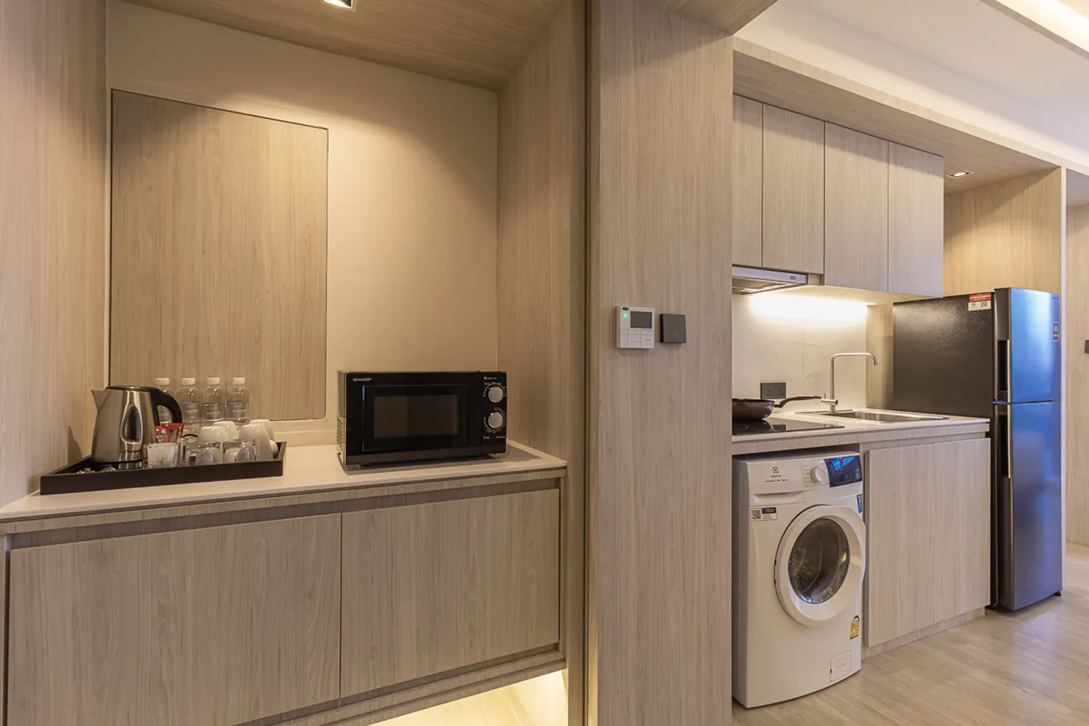 Hotel with 2 Double Beds Kitchen Sukhumvit 71 5-star interior.
