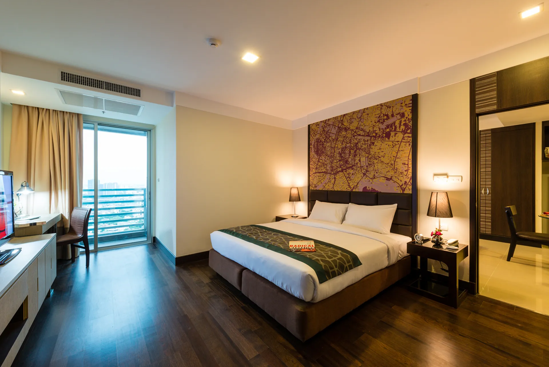 Family room hotel Bangkok with kitchen 5-star room interior.