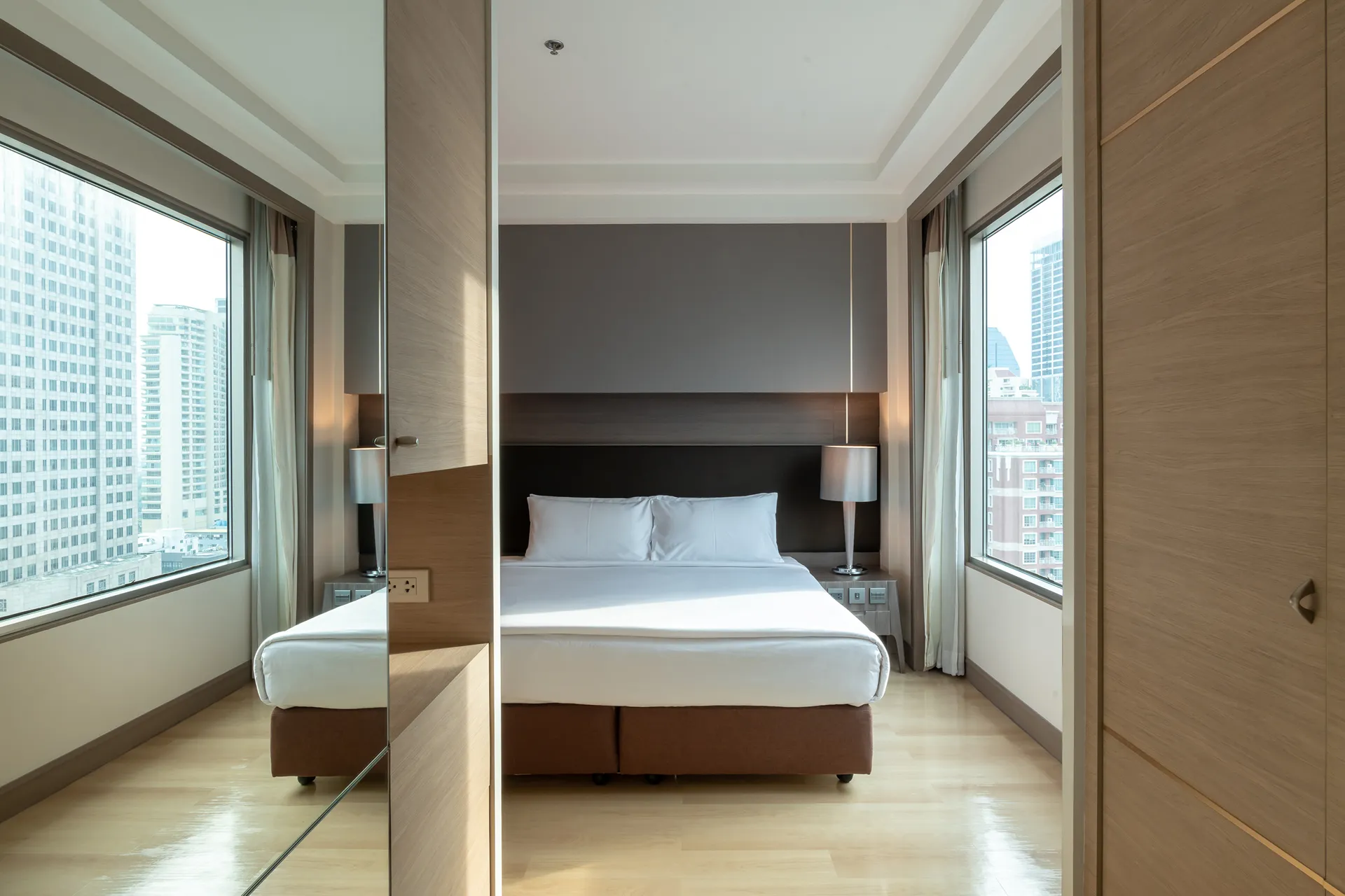 Family-friendly room at a long-stay hotel near BTS in Sukhumvit.