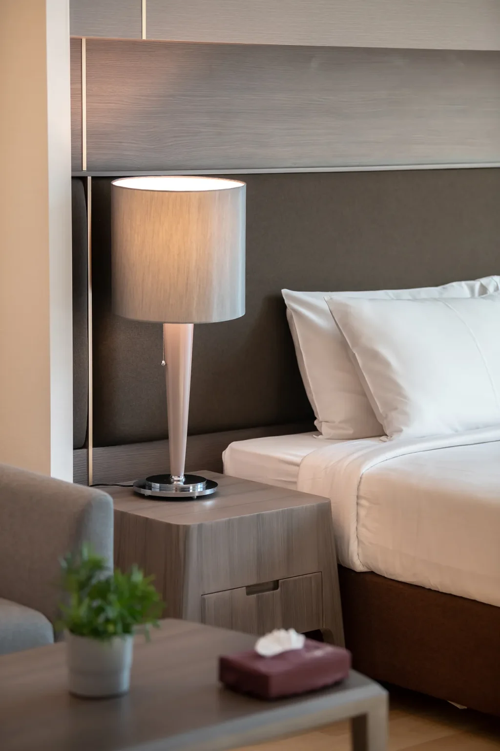 Kitchen area supporting long-stay accommodation at a Sukhumvit hotel.