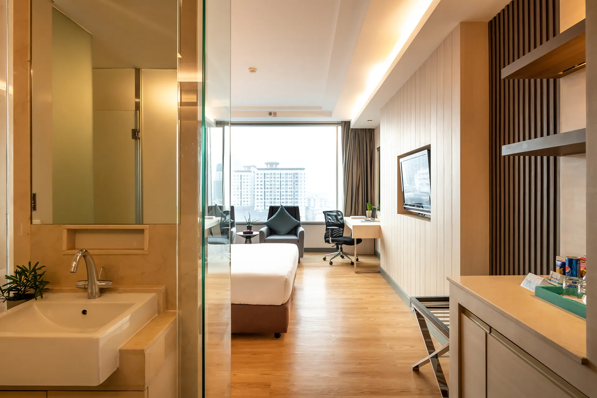 Next to bts phra khanong skytrain hotel sukhumvit bangkok.