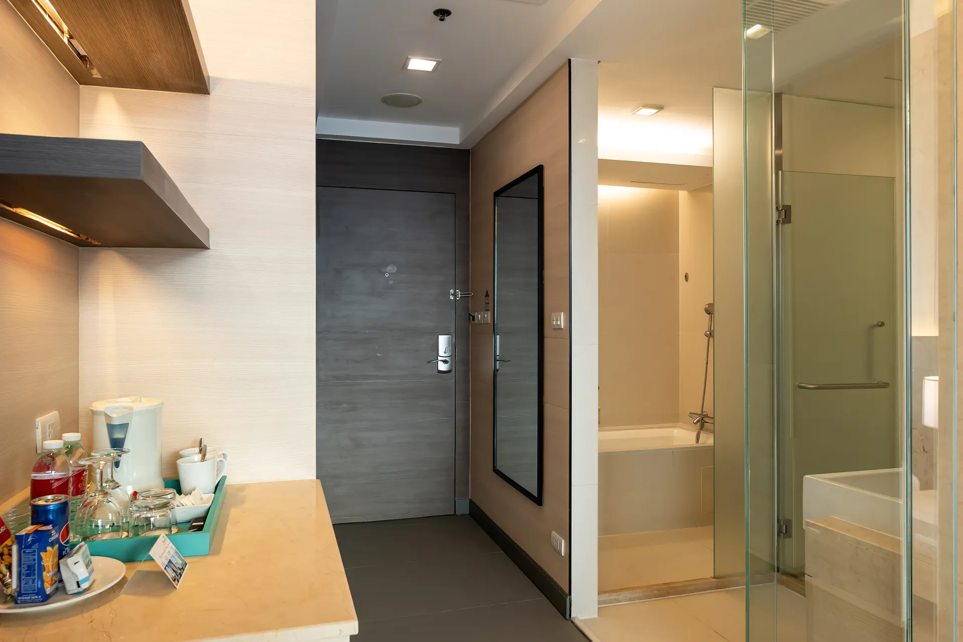 Phra khanong bts skytrain next to hotel sukhumvit bangkok.