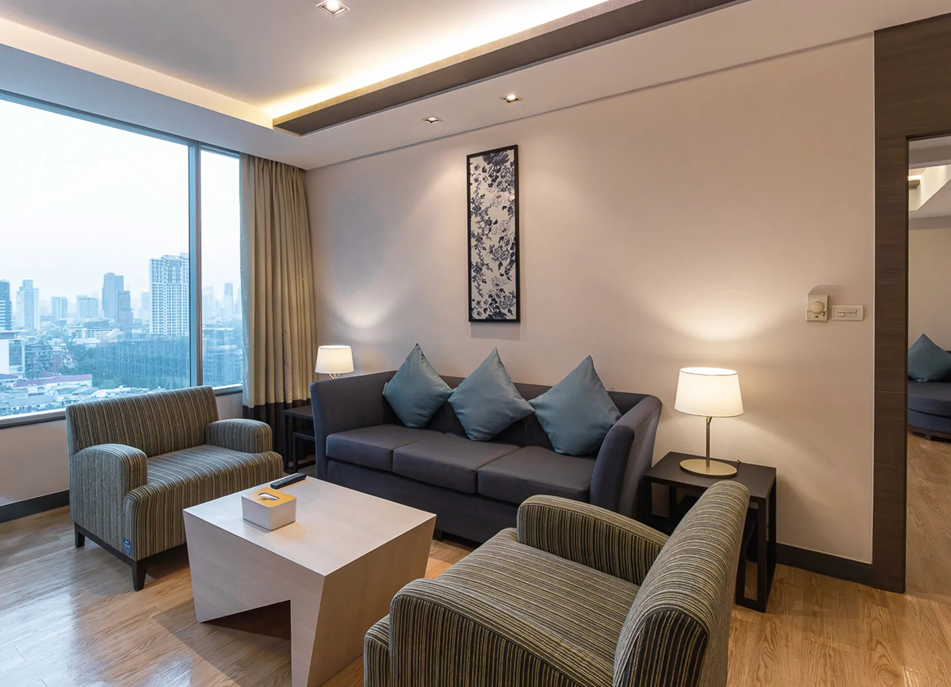 Sukhumvit Hotel Suite next to BTS Skytrain Bangkok.