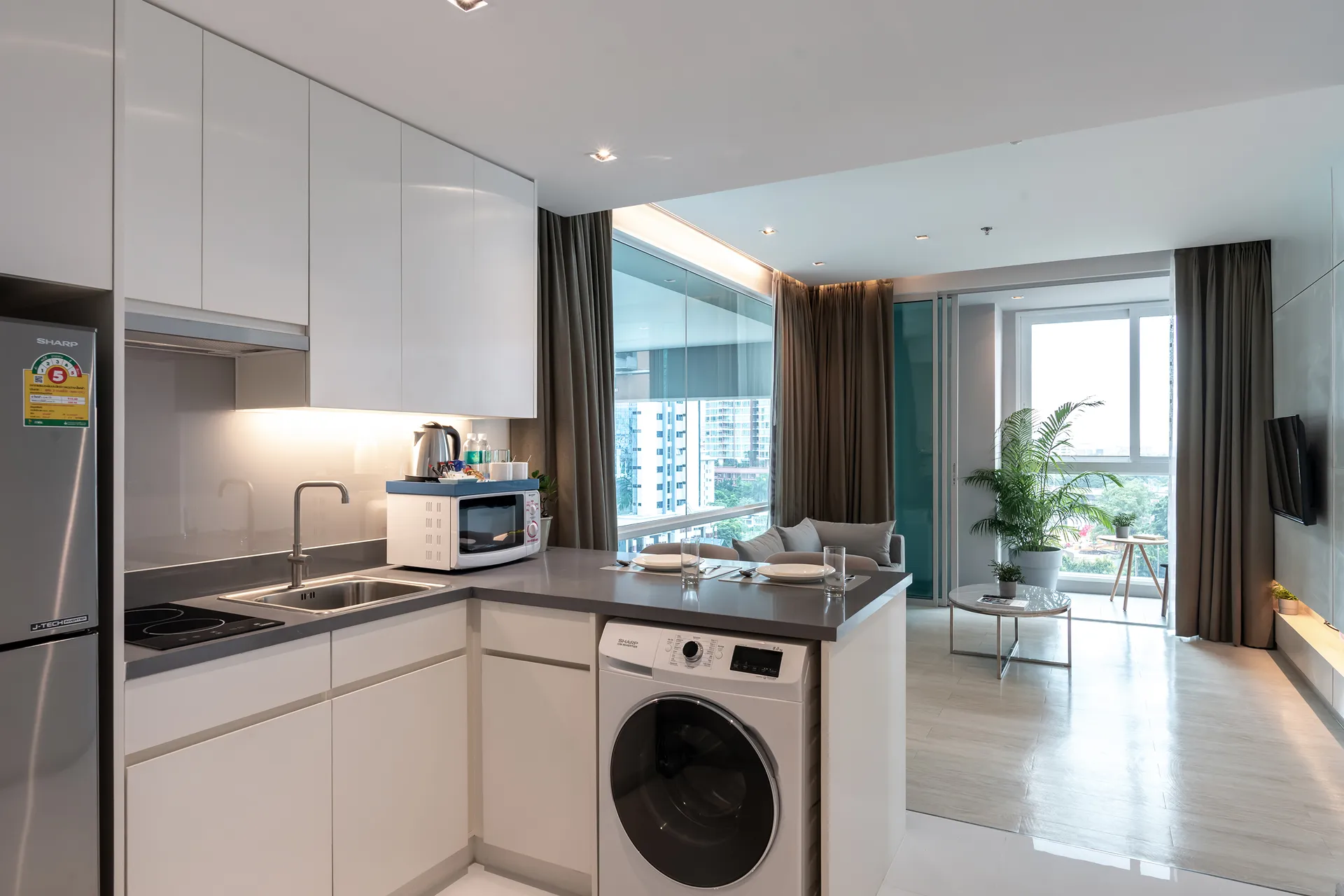 with kitchen thonglor 2-bedroom suite skytrain 5-star-hotel
