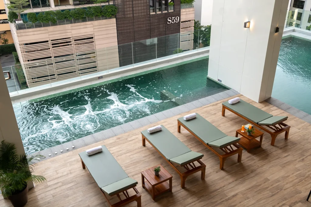 5-star hotel near BTS Thonglor Skytrain swimming pool
