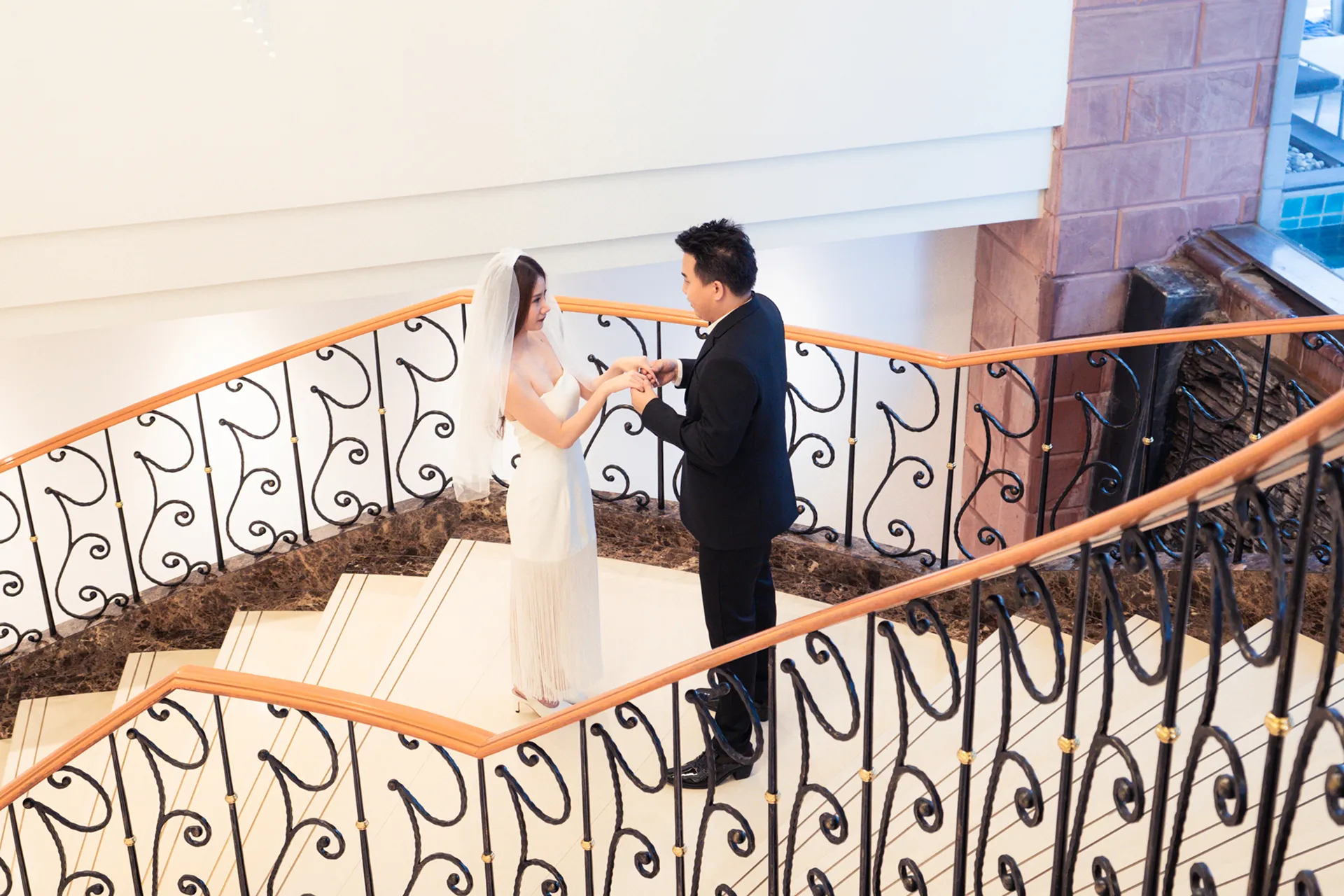 A wedding hall at a wedding venue Bangkok Sukhumvit near MRT BTS.