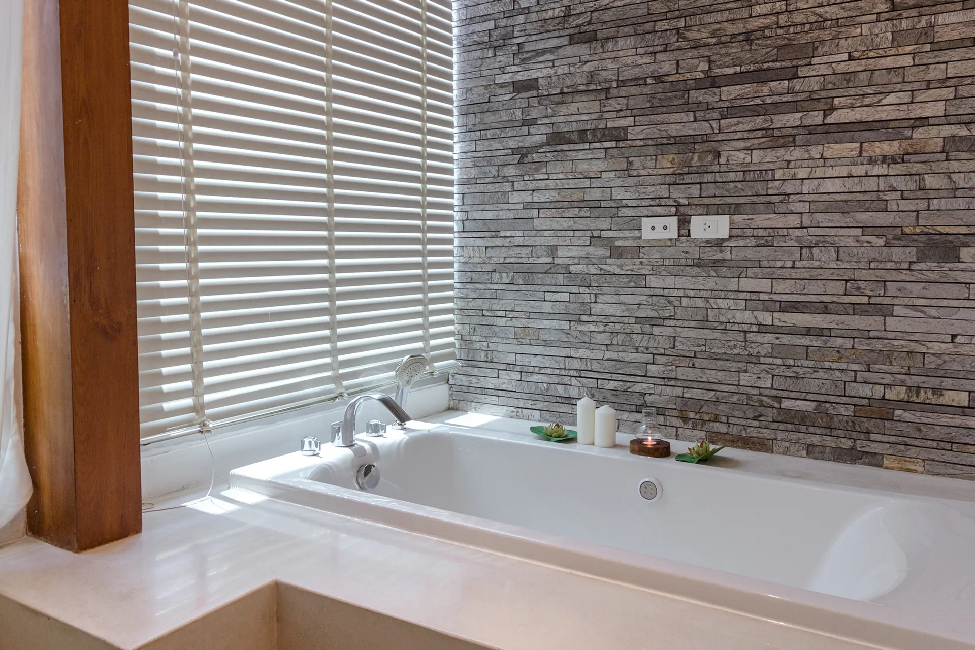 A sauna area at a wellness hotel Phra Khanong.