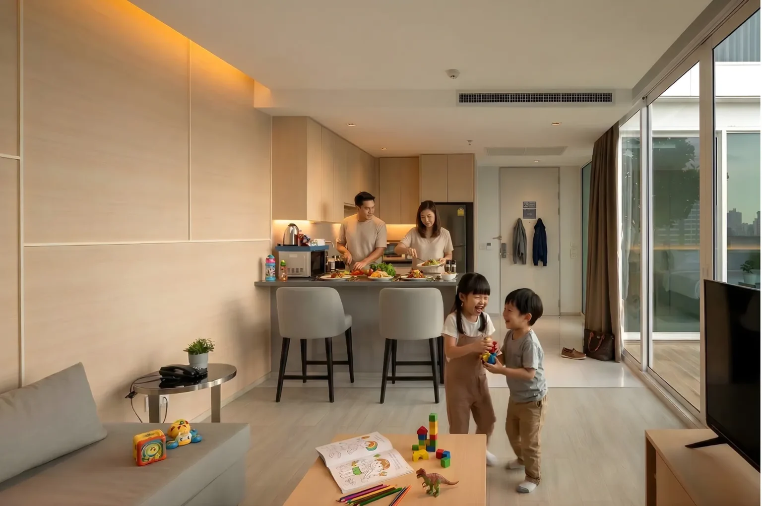Family hotel kitchenette 1 - Jasmine Hotel Group