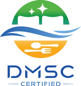 DMSC Certified Hygiene Award Badge for Clean Bed, Clean Air, and Clean Food Standard at Jasmine Hotel Group